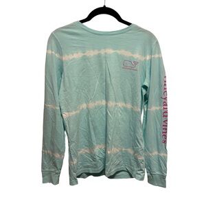 Vineyard Vines blue tye dye long sleeve t-shirt Size XS. NWOT!!!